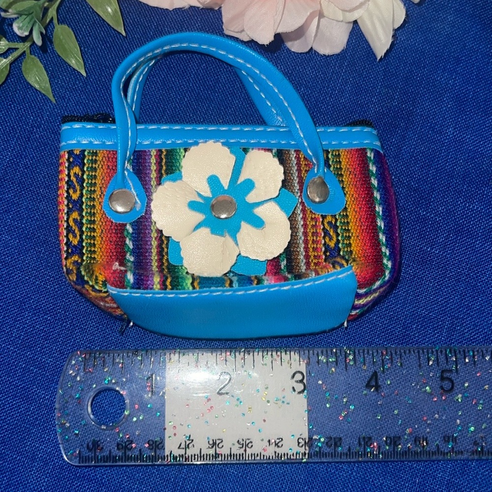 Small ANTIGUA Souvenir Purse Faux Leather Multicolored NWOT BOHO - Picture 3 of 4